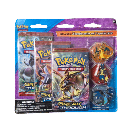 BREAKthrough Mega Evolution 3-Pack Pin Blister